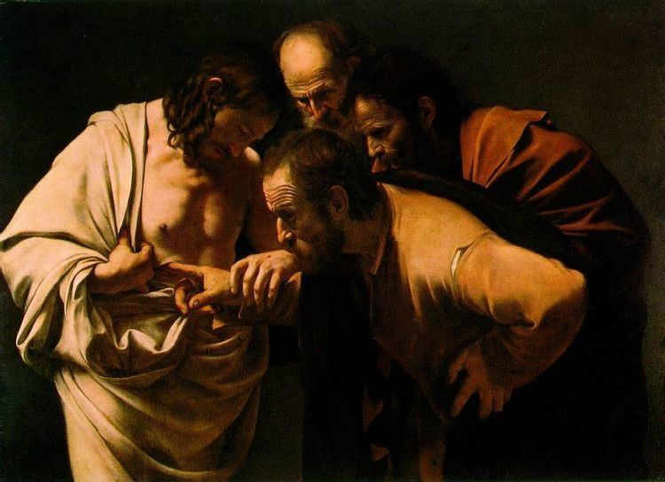 The Incredulity of Saint Thomas (Caravaggio) httpsuploadwikimediaorgwikipediacommonsthu