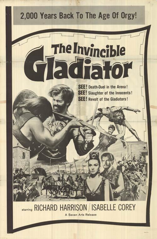 The Invincible Gladiator Invincible Gladiator movie posters at movie poster warehouse