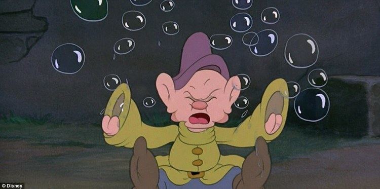 The Invisible Mouse movie scenes Can you spot Mickey in this shot of Dopey in Snow White and the Seven Dwarfs