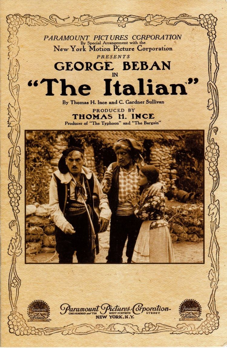 The Italian (1915 film) The Birth of a Genre The Italian Thomas H Ince 1915 RealReel