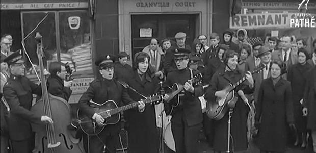 The Joystrings Salvation Army beat combo The Joystrings rock Brixton Village 1964