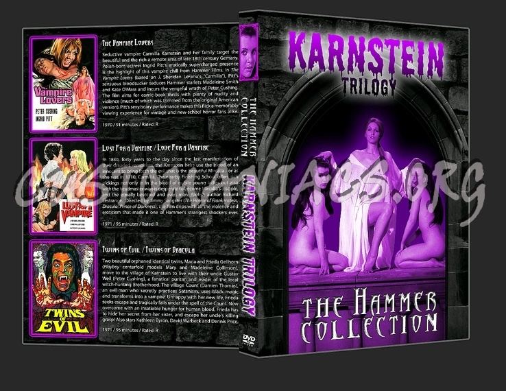 The Karnstein Trilogy The Hammer Collection Karnstein Trilogy dvd cover DVD Covers