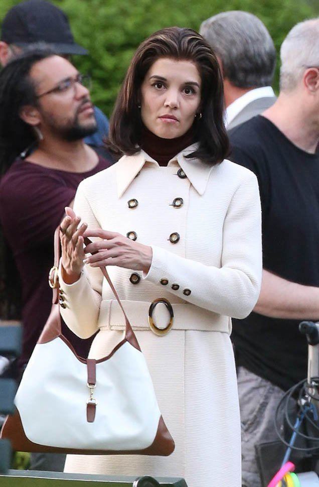 The Kennedys: After Camelot Katie Holmes on the set of The Kennedys After Camelot in Toronto