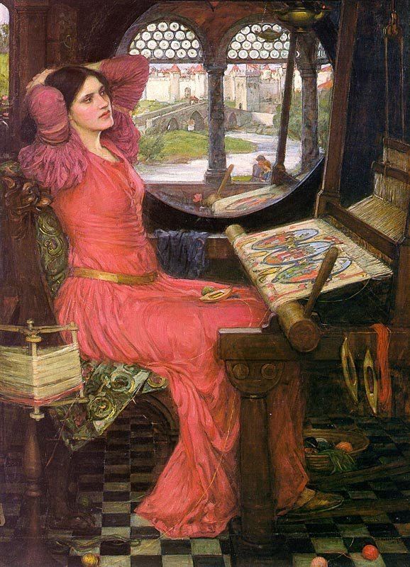 The Lady of Shalott (painting) Enjoying The Lady of Shalott by Alfred Tennyson