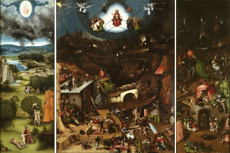 The Last Judgment (Bosch triptych) Lucas Cranach after Hieronymus Bosch the last judgement ca1525