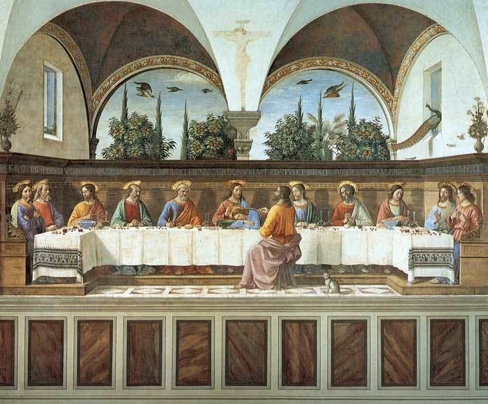 The Last Supper (Ghirlandaio) Art in Tuscany Domenice Ghirlandaio Last Supper frescoes