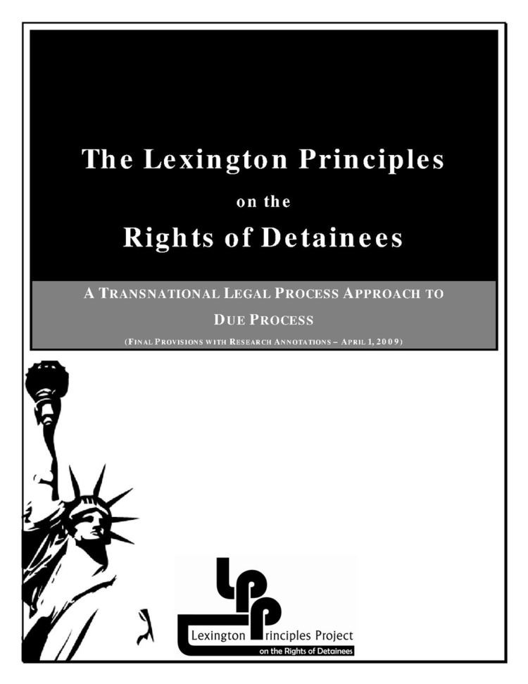 The Lexington Principles on the Rights of Detainees