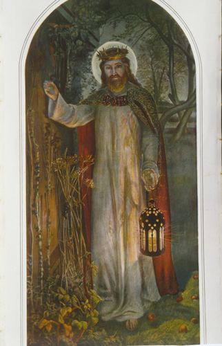The Light of the World (painting) of the World PreRaphaelite painting by Holman Hunt 18534 Keble