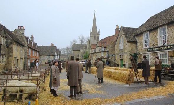 The Lions Busy movie scenes The scenes appeared to take place on a fictional market day