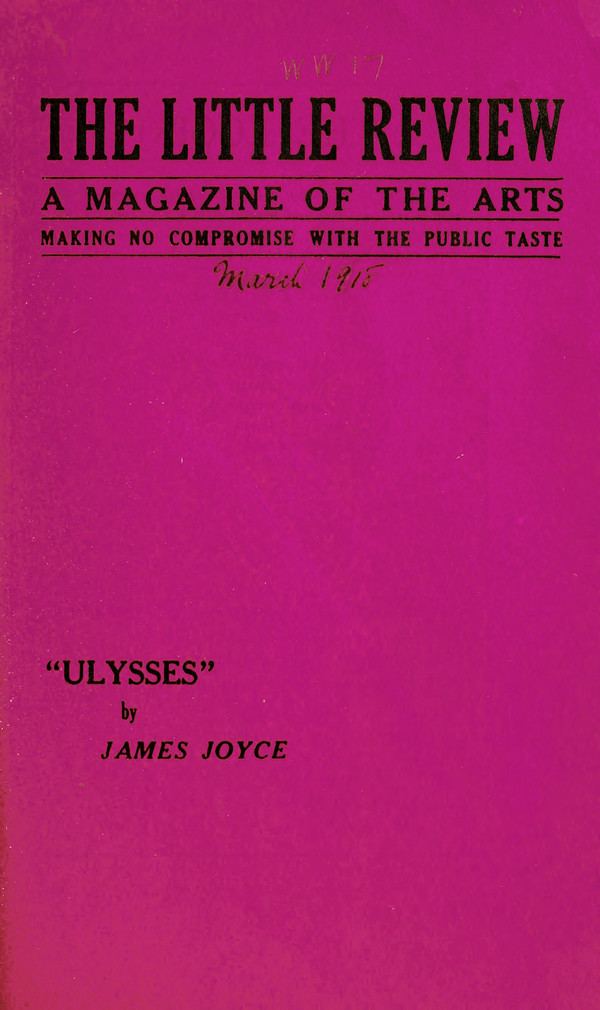 The Little Review Ezra Pound Chastises James Joyces Potty Humor