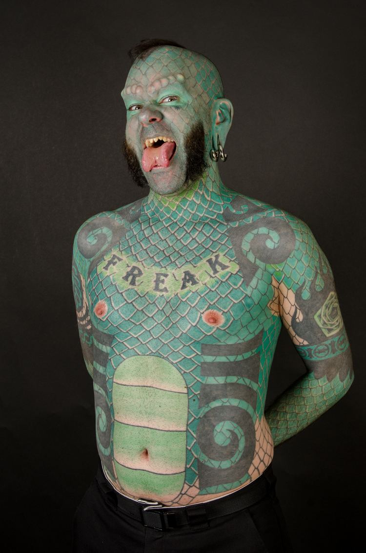 The Lizardman Colorful People Visual Journalism by Jim Tuttle