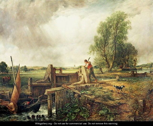 The Lock (Constable) A Boat Passing a Lock 2 John Constable WikiGalleryorg the