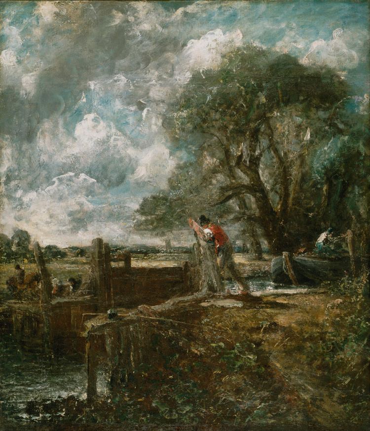 The Lock (Constable) FileJohn Constable English Sketch for A Boat Passing a Lock