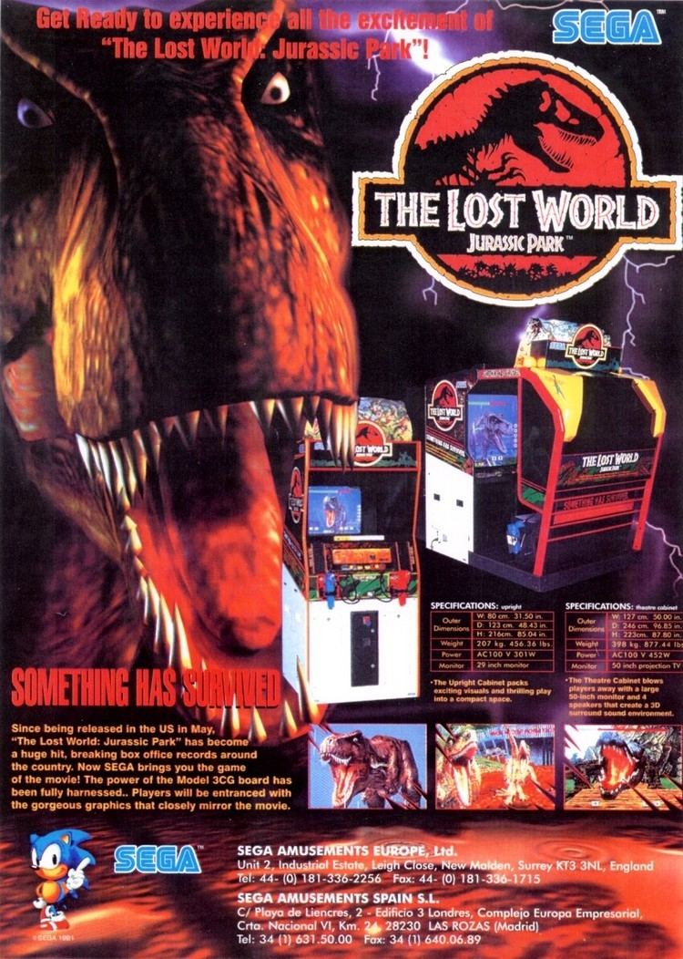 The Lost World: Jurassic Park (arcade game) The Arcade Flyer Archive Video Game Flyers Lost World Jurassic