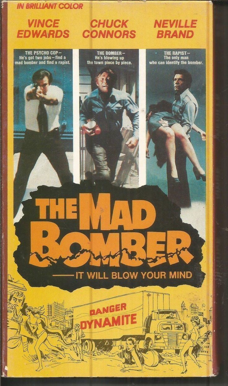 The Mad Bomber (1972 film) The Mad Bomber VHS Chuck connors Bombers and The ojays