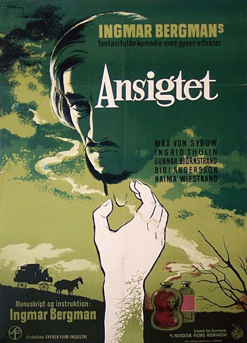 The Magician (1958 film) 1960 Danish one sheet for THE MAGICIAN Ingmar Bergman Sweden 1958