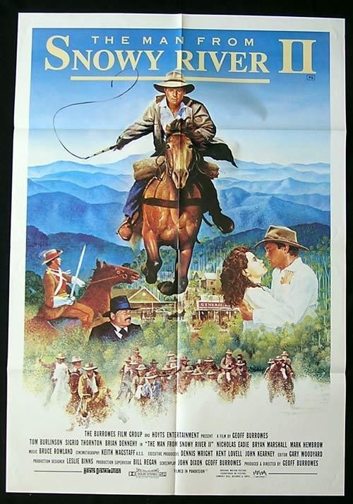 MAN FROM SNOWY RIVER II One sheet Movie Poster Tom Burlinson