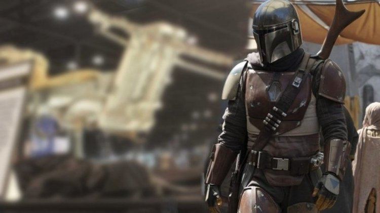 The Mandalorian walking around in a complete armor