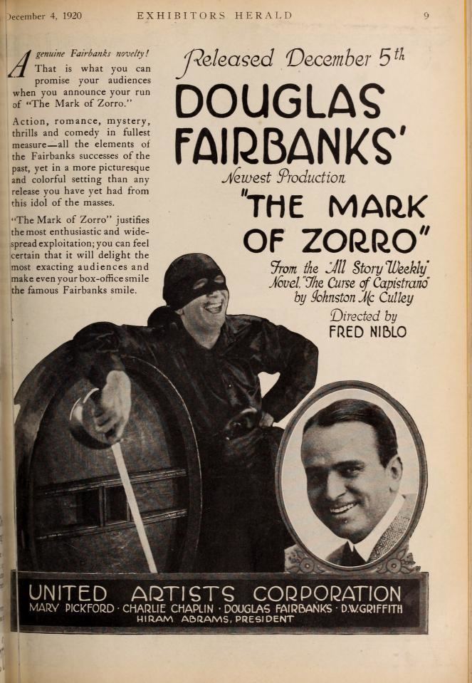 The Mark of Zorro (1920 film) The Mark of Zorro 1920