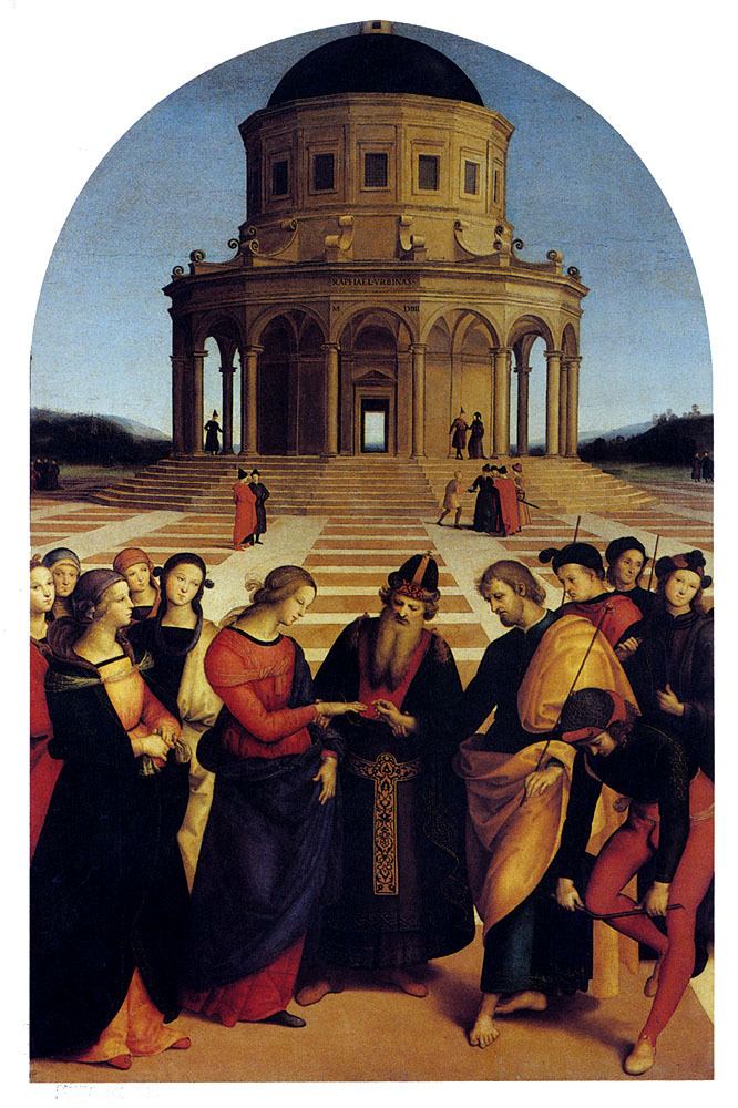 The Marriage of the Virgin (Raphael) The Marriage of the Virgin 1504 Raphael WikiArtorg