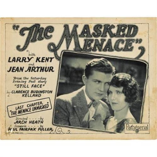 The Masked Menace The Masked Menace Path 1927 Lobby Card Set