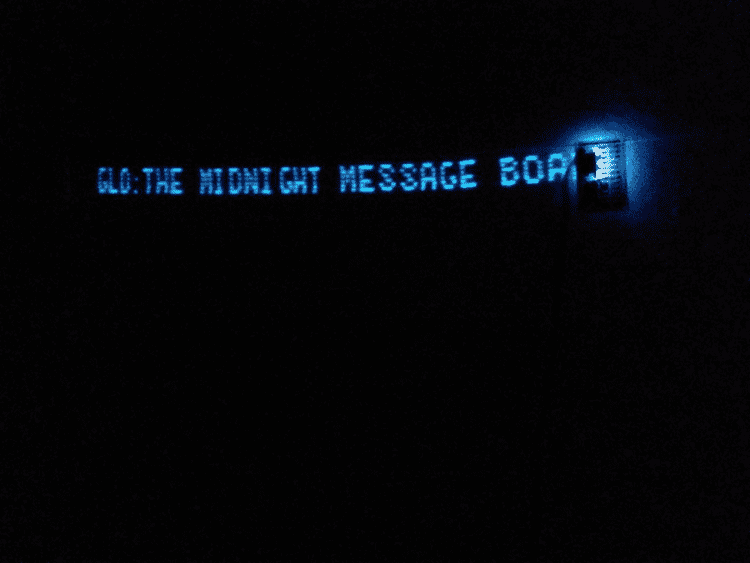 The Midnight Message I Am the Midnight Message Board What Messages at Midnight Hackaday