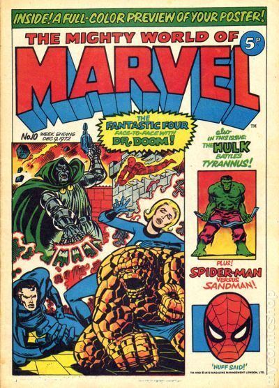 The Mighty World of Marvel Mighty World of Marvel 1972 UK Magazine comic books