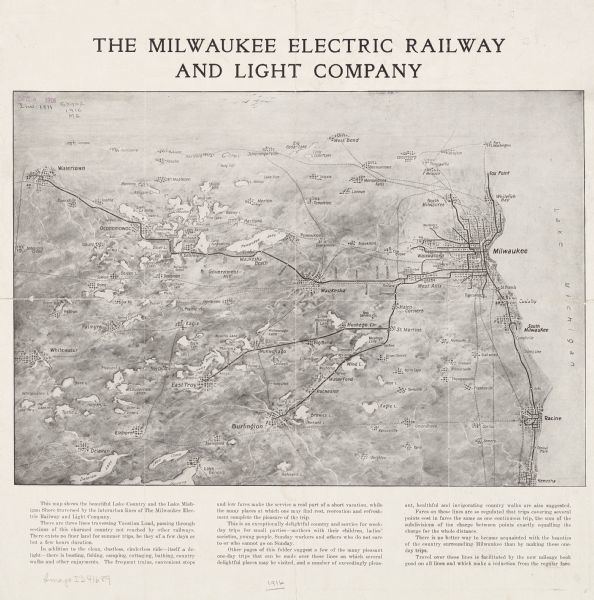 The Milwaukee Electric Railway and Light Company Milwaukee Electric Railway and Light Company Map or Atlas