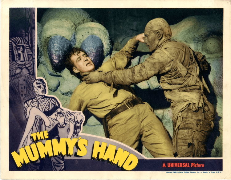 The Mummy's Hand Lobby card for The Mummys Hand 1940 starring Dick Foran Tom
