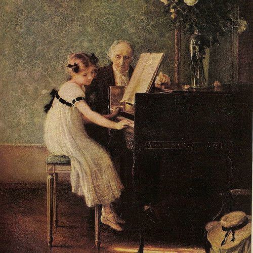 The Music Lesson The music lesson by Jules Alexis Muenier 18631942 PIANO