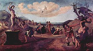 The Myth of Prometheus (Piero di Cosimo) httpsuploadwikimediaorgwikipediacommonsthu