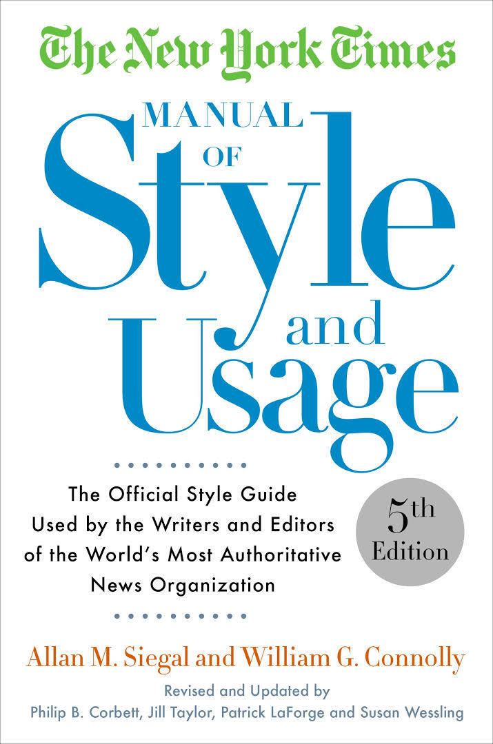 The New York Times Manual of Style and Usage t1gstaticcomimagesqtbnANd9GcRZbZjPHvK5HCHJ