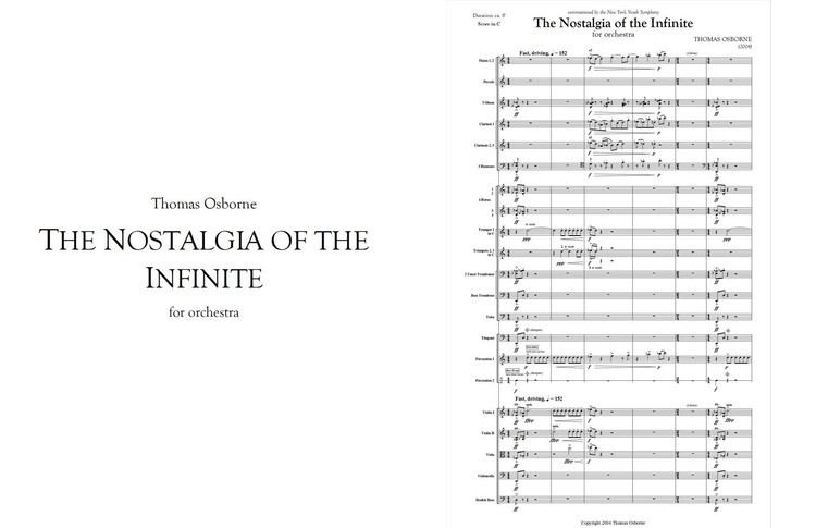 The Nostalgia of the Infinite Thomas Osborne composer The Nostalgia of the Infinite