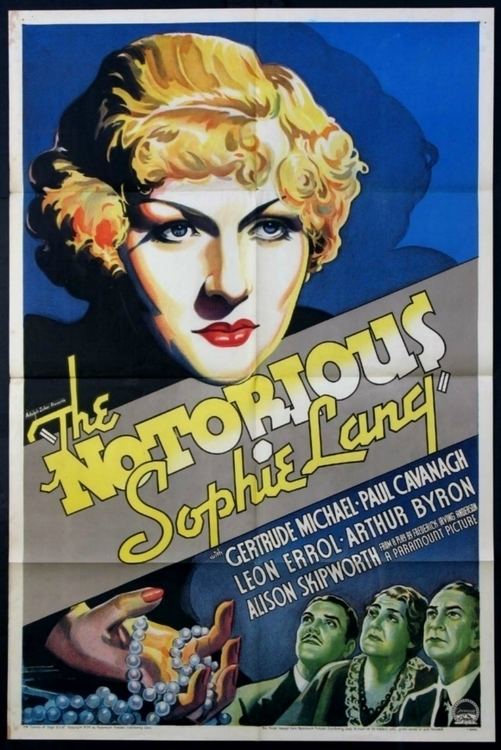 The Notorious Sophie Lang THE NOTORIOUS SOPHIE LANG DVD Gertrude Michael for sale