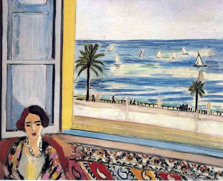 Seated Woman, Back Turned to the Open Window by Henri Matisse