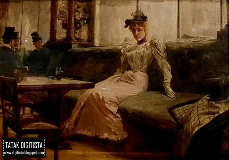 The painting of "The Parisian Life" by Juan Luna