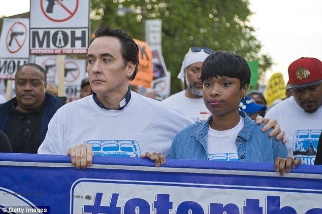 The Peace Conference movie scenes Showing support John Cusack and Jennifer Hudson joined the annual end of the school year