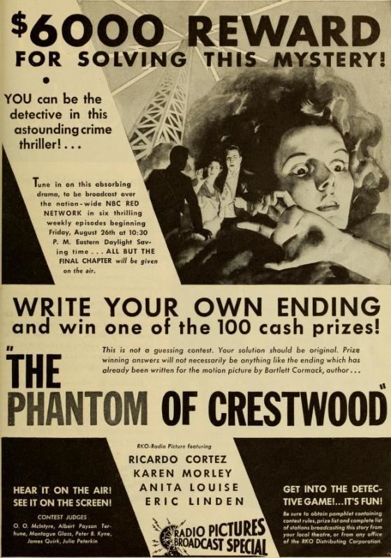 The Phantom of Crestwood The Phantom of Crestwood 1932 with Ricardo Cortez and Karen Morley