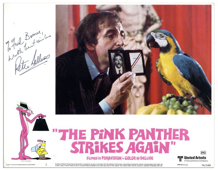 The Pink Panther Strikes Again Lot Detail The Pink Panther Strikes Again Lobby Card Signed by