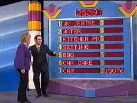 The Price Is Right (Australian game show) Price is Right Australia First Showcase Win YouTube