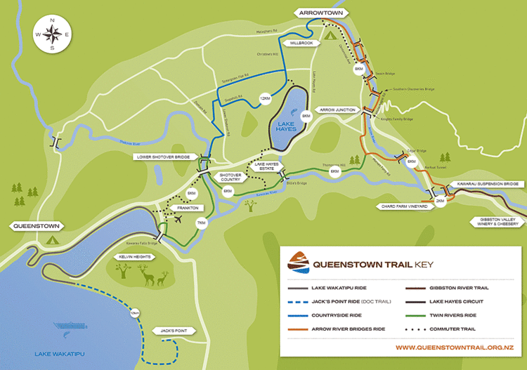 The Queenstown Trail Trail Maps Queenstown Trail