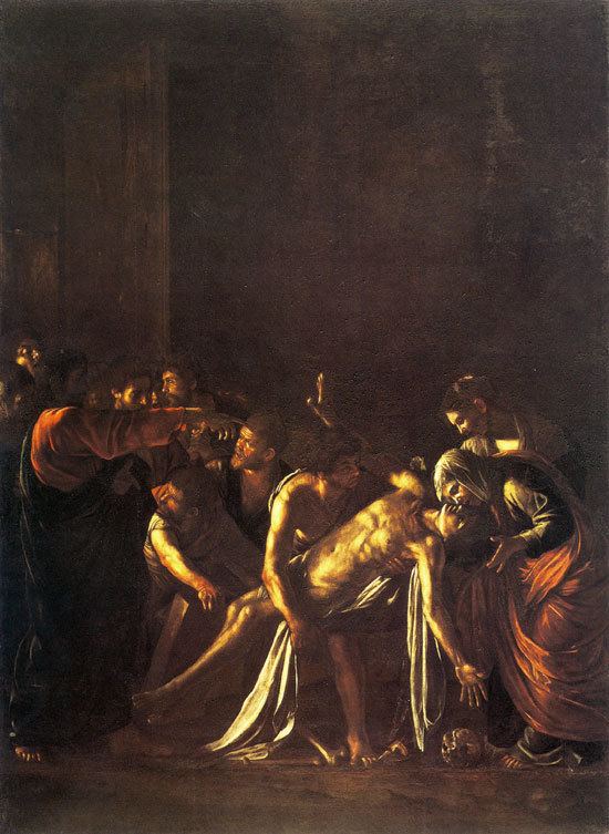 The Raising of Lazarus (Caravaggio) wwwartbibleinfoimagescaravopwlazarusgrtjpg
