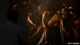 The Raising of Lazarus (Caravaggio) Restored Caravaggio39s Lazarus is shown in Rome BBC News