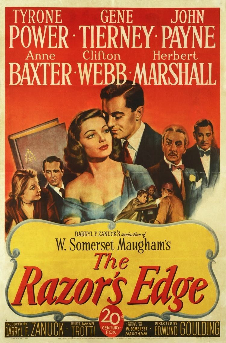 The Razor's Edge (1946 film) The Razors Edge Frustrating Fascinating FilmSpeaking For A Change