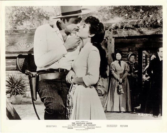 The Restless Breed movie scenes Ms Bancroft was one of those women who grew more beautiful as she aged but she is pretty damn good here aged 26 This was her first Western they were all 