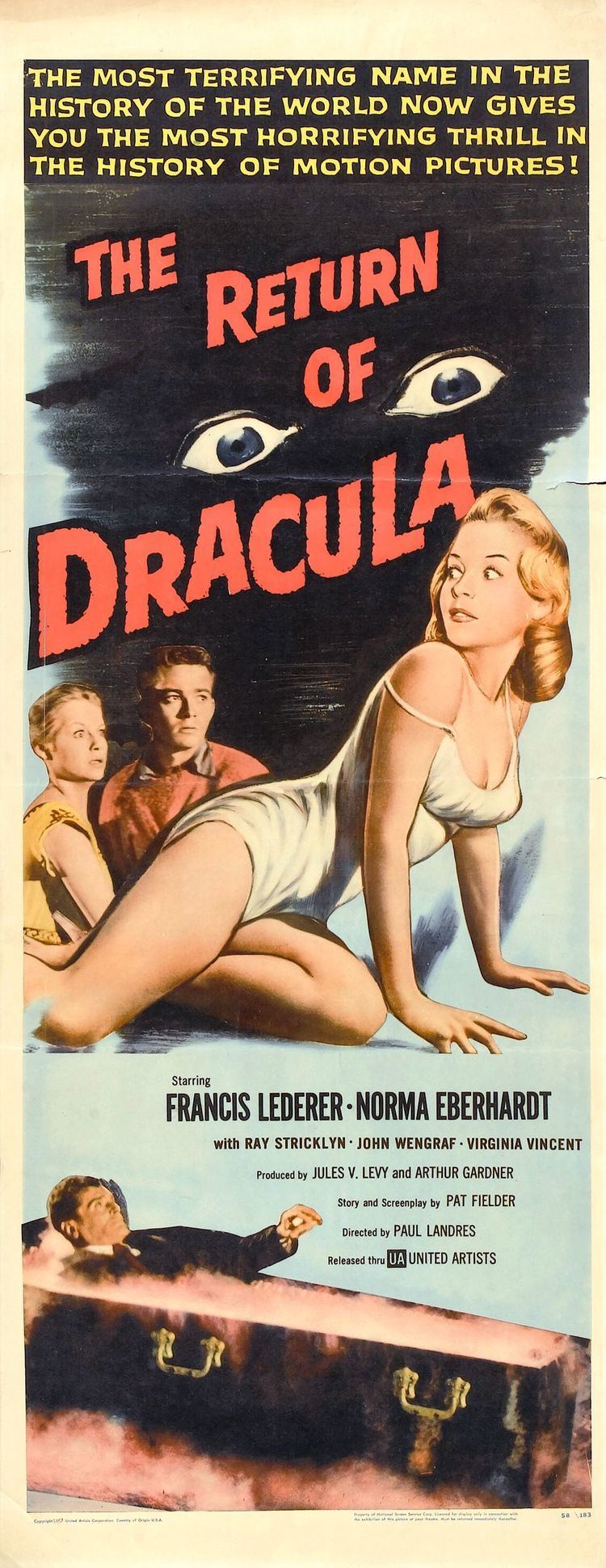 The Return of Dracula Poster for The Return of Dracula 1958 USA Wrong Side of the Art