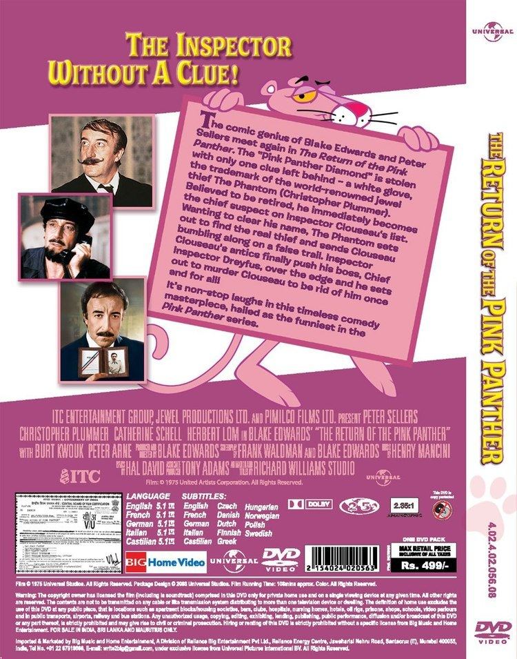 The Return of the Pink Panther Reliance Home Videos The Return Of The Pink Panther