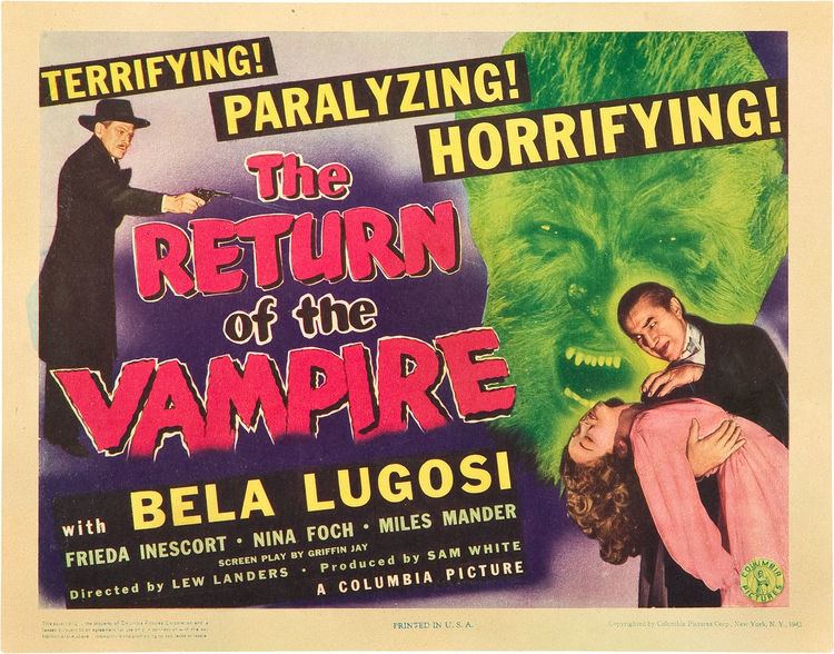 The Return of the Vampire The Return Of The Vampire Columbia Pictures 1944 The Bela