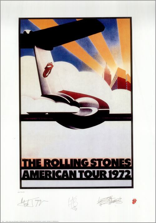 The Rolling Stones American Tour 1972 Rolling Stones American Tour 1972 Limited Reproduction Print US