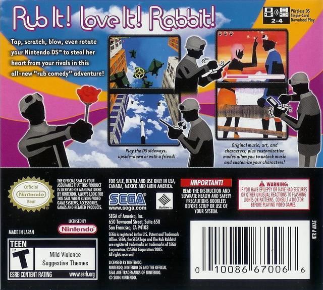 The Rub Rabbits! The Rub Rabbits Box Shot for DS GameFAQs